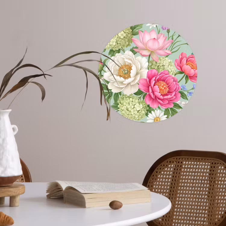 Behangcirkel - Bloemen - Patroon - Botanisch - Groen — 4