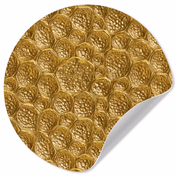 Behangcirkel - Gehamerd - Mozaïek - Antiek - Goud — 1