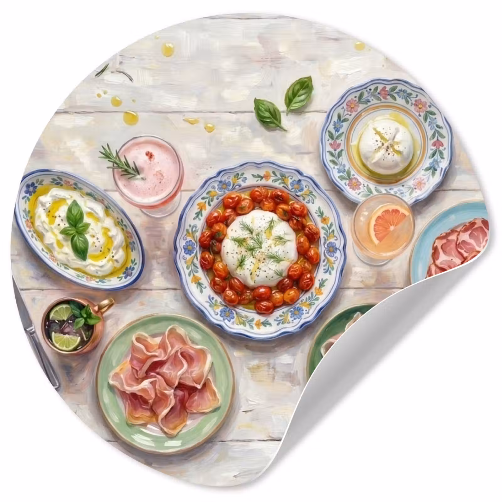 Behangcirkel - Eten - Tafel - Divers - Modern — 1