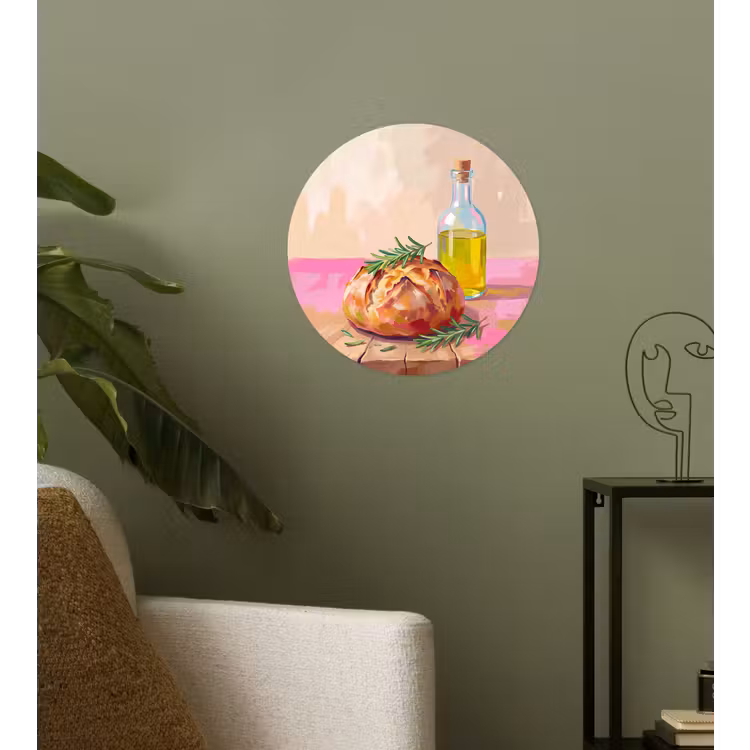 Behangcirkel - Eten - Brood - Olijfolie - Abstract - Keuken — 3