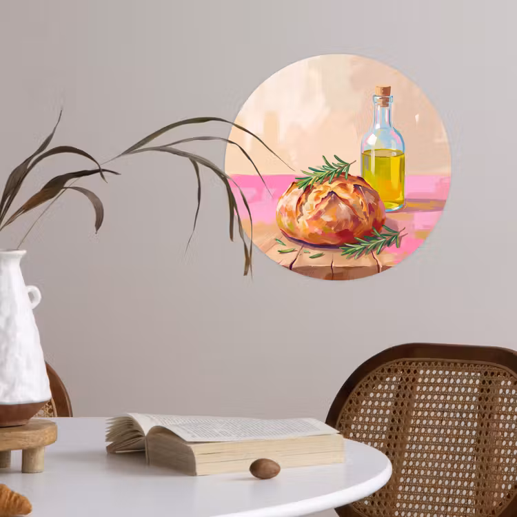 Behangcirkel - Eten - Brood - Olijfolie - Abstract - Keuken — 4