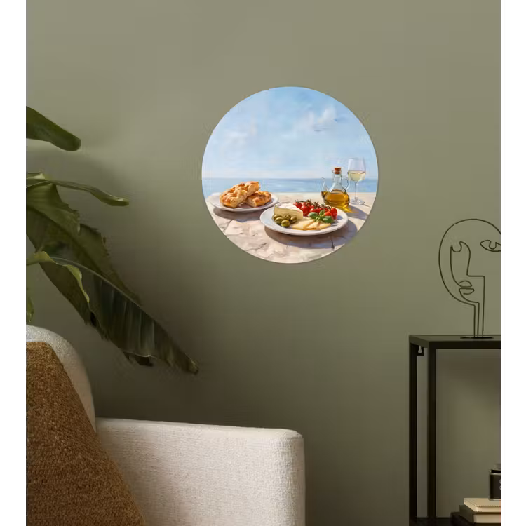 Behangcirkel - Eten - Middellandse Zee - Natuur - Geschilderd — 3