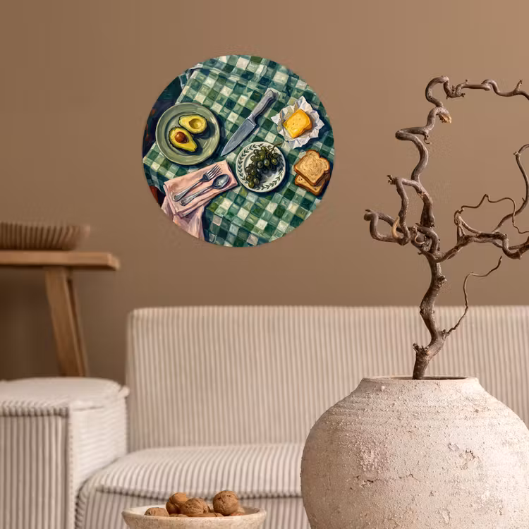 Behangcirkel - Eten - Ontbijt - Tafel - Modern - Groen — 2