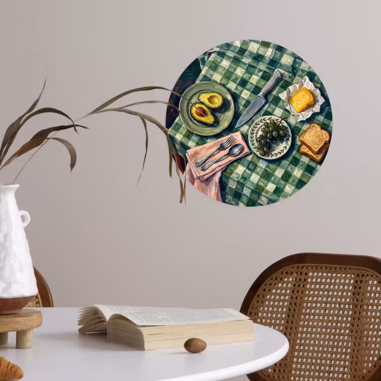 Behangcirkel - Eten - Ontbijt - Tafel - Modern - Groen — 4