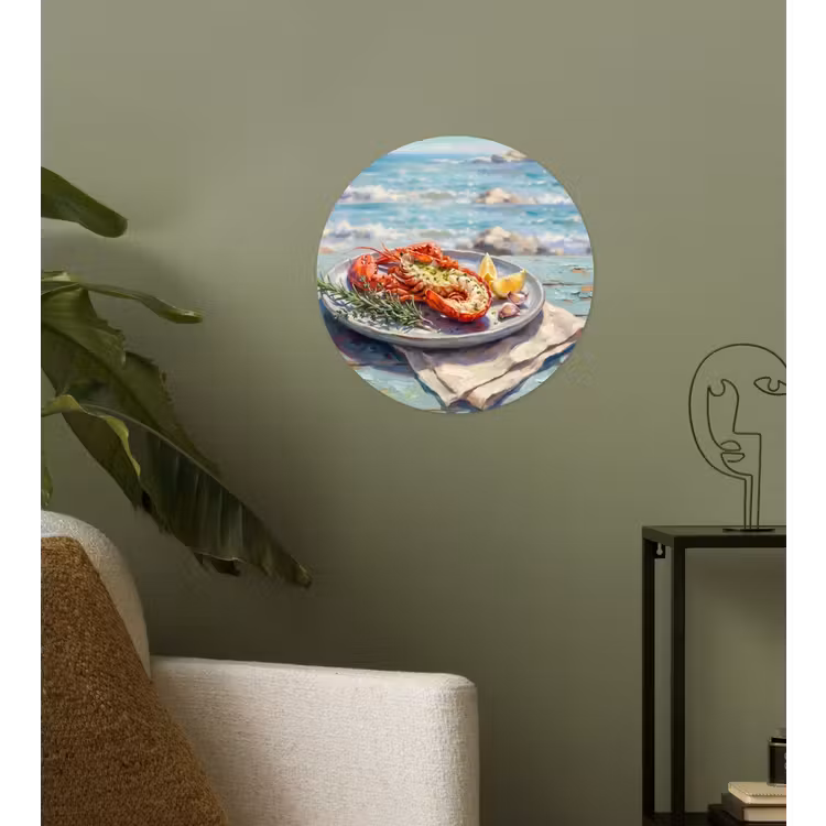 Behangcirkel - Eten - Zee - Kust - Modern - Blauw — 3