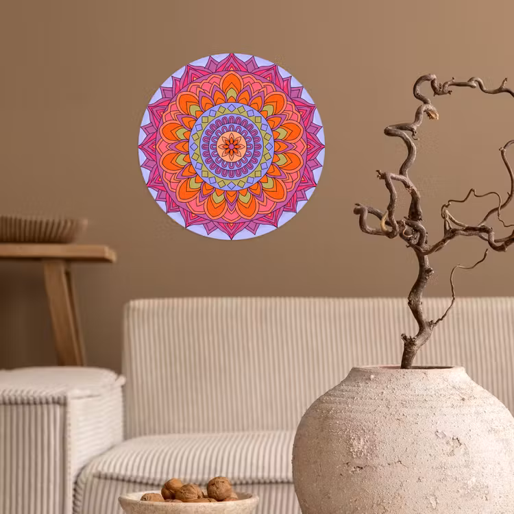 Behangcirkel - Mandala - Cirkel - Abstract - Kleurrijk - Patroon — 2