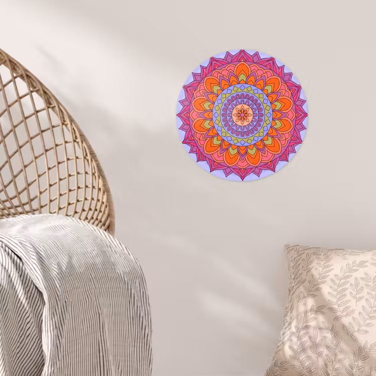Behangcirkel - Mandala - Cirkel - Abstract - Kleurrijk - Patroon — 5