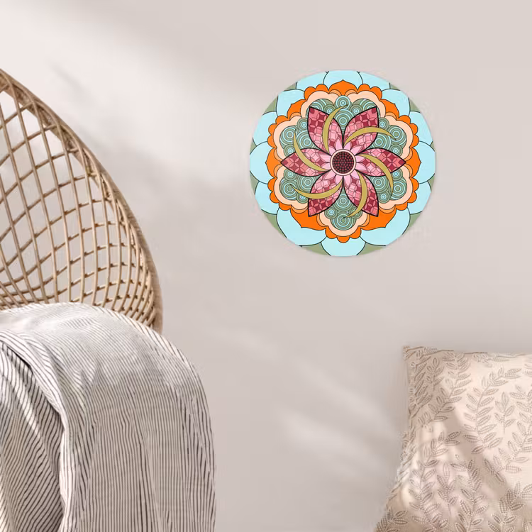 Behangcirkel - Mandala - Geometrisch - Kunst - Decoratief - Kleurrijk — 5