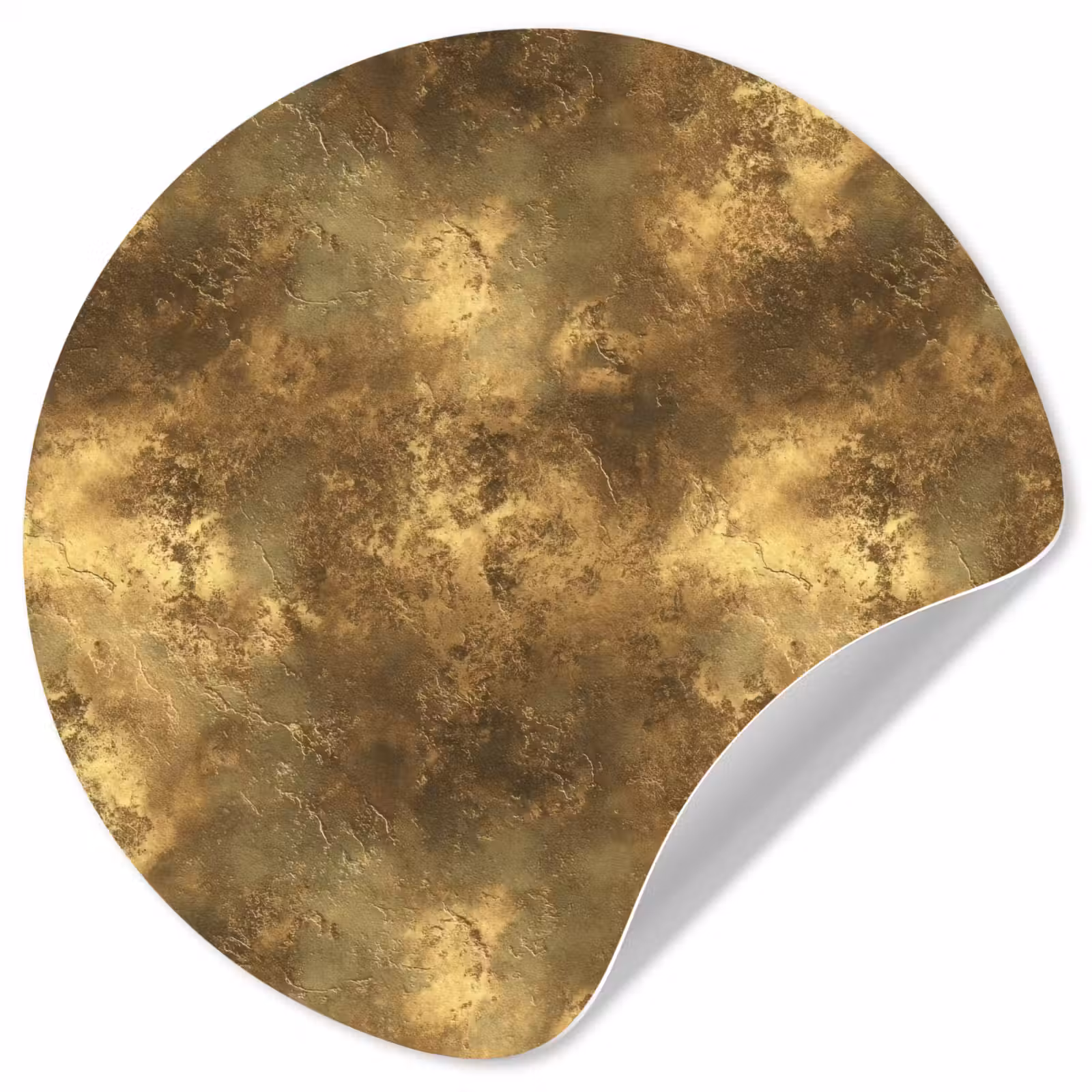 Behangcirkel - Antiek - Metaallook - Goud — 1