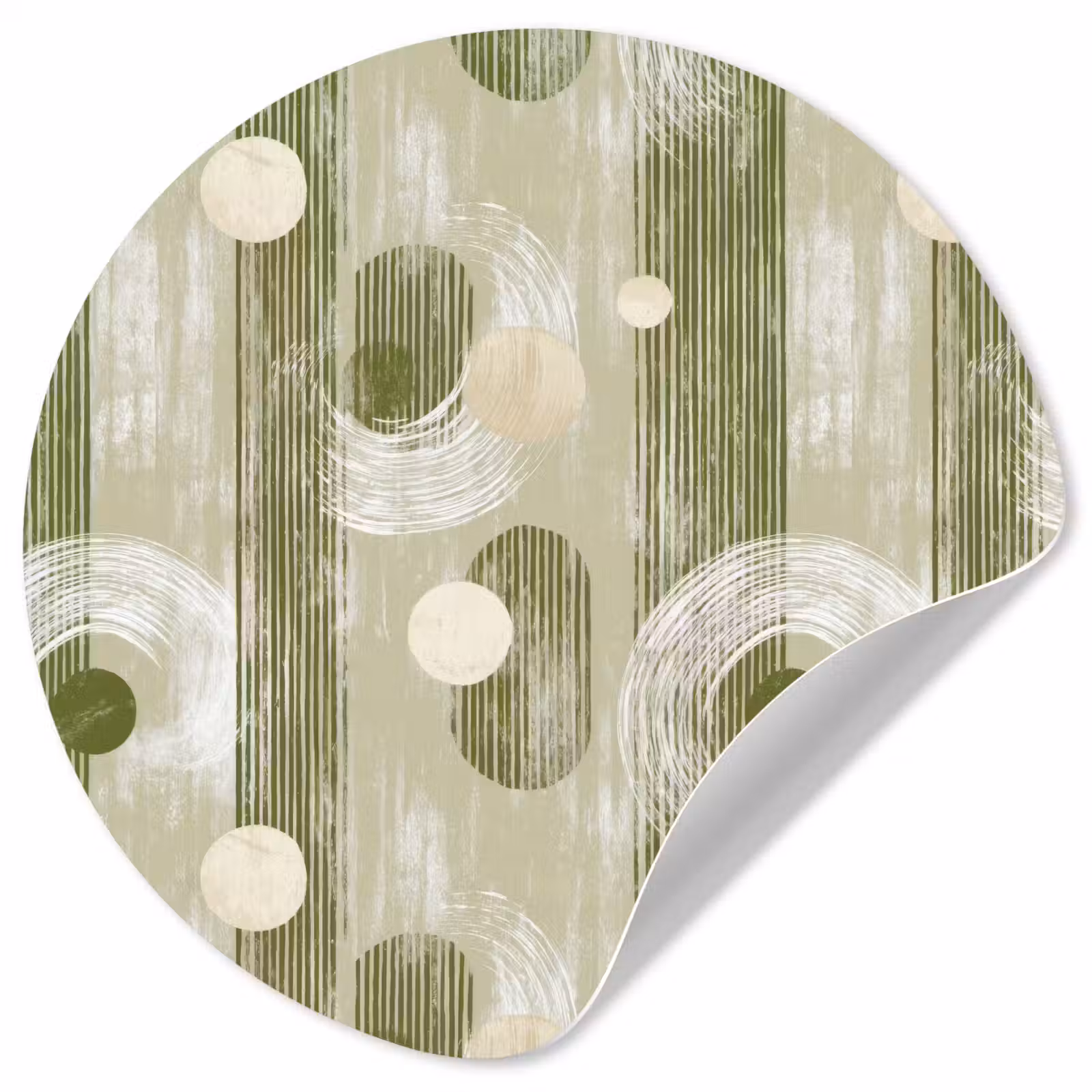 Behangcirkel - Artistiek - Modern - Groen — 1