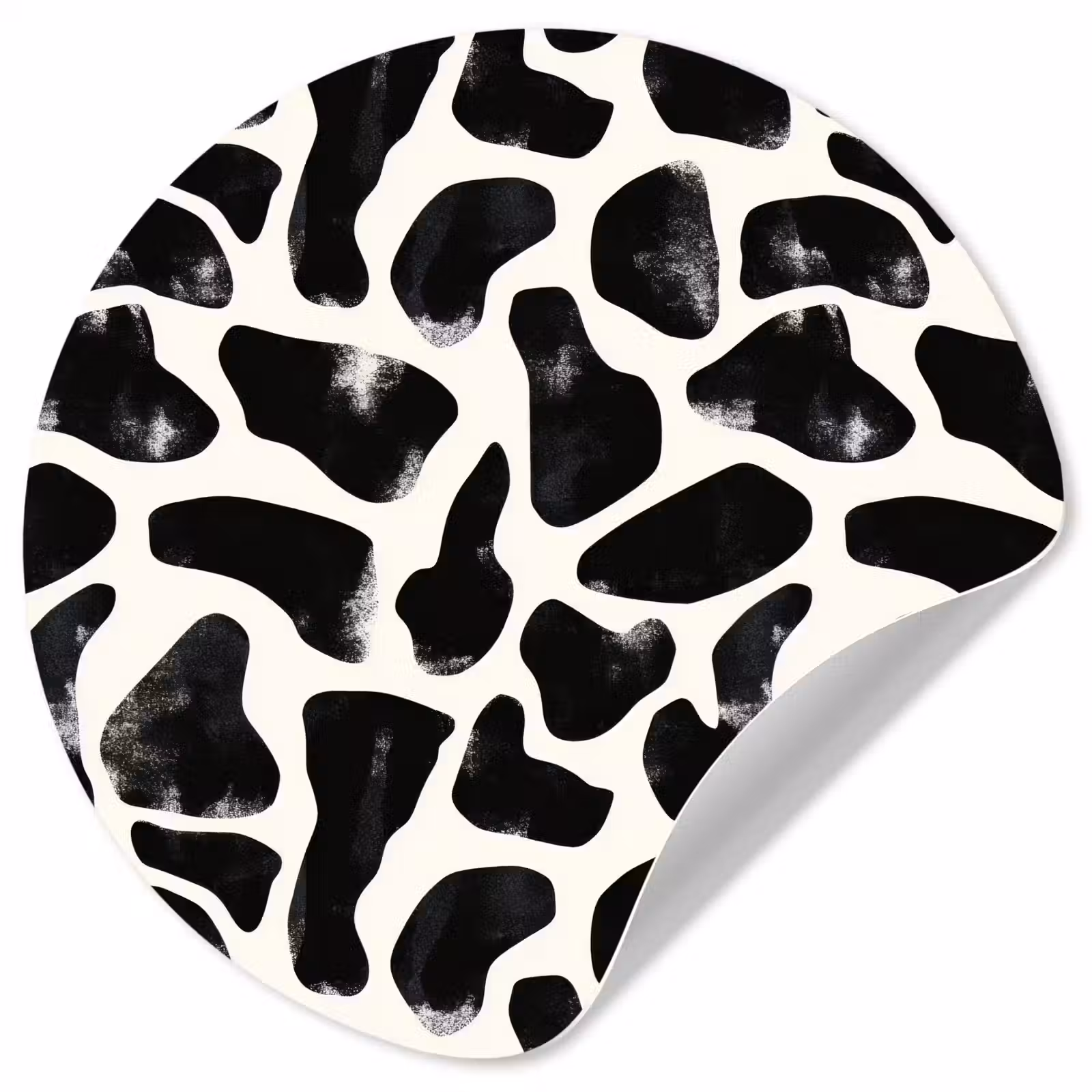 Behangcirkel - Dierenpatroon - Vlekken - Zwart - Wit — 1
