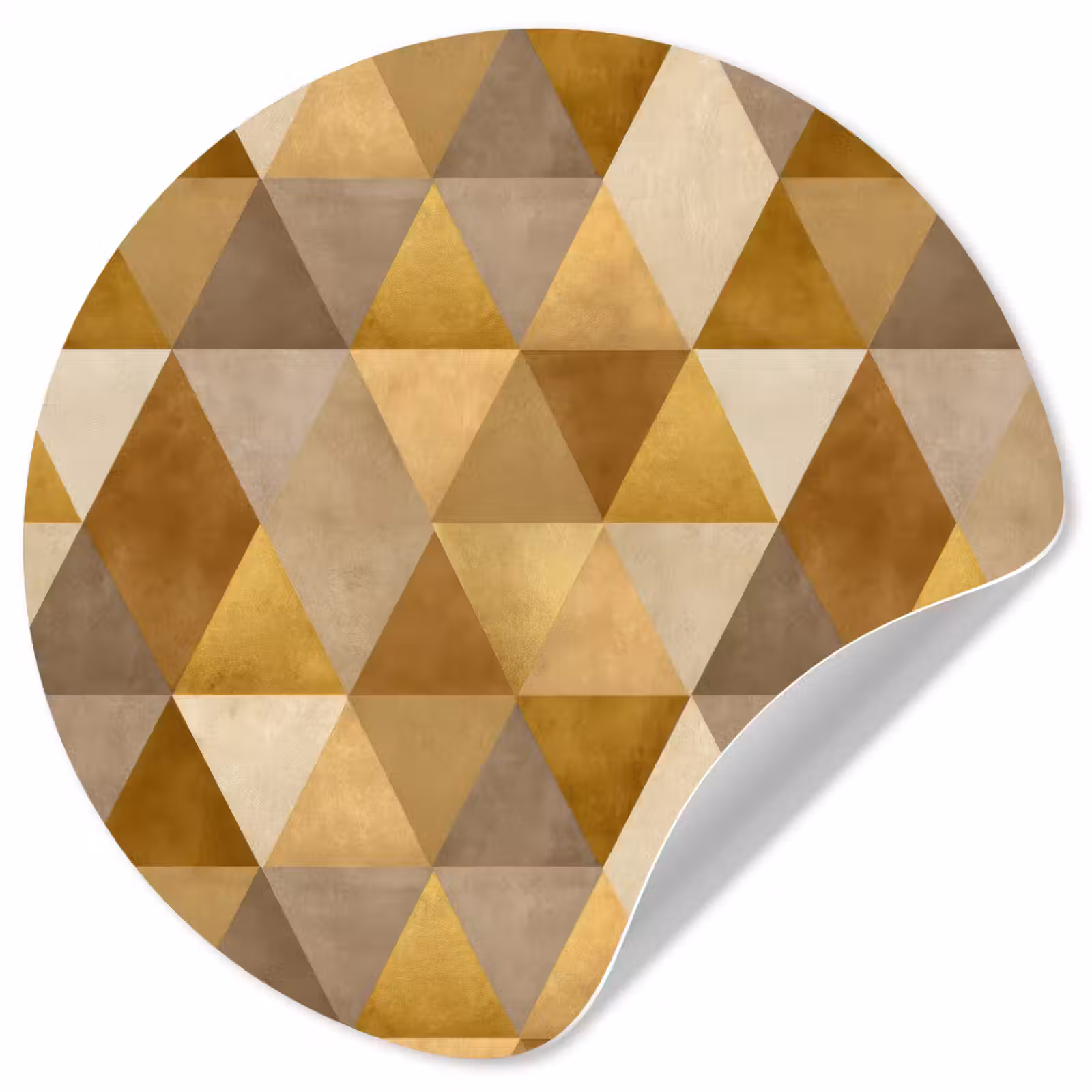 Behangcirkel - Geometrisch - Driehoek - Goud — 1