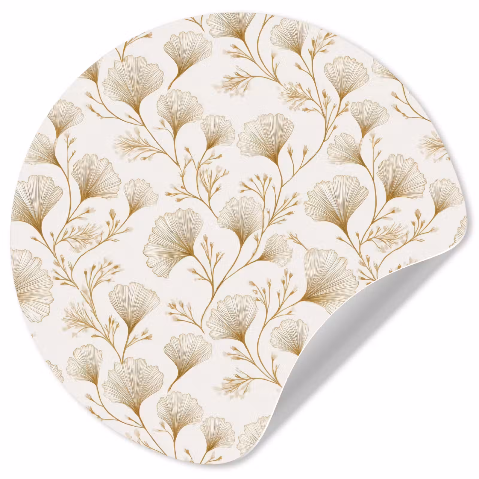 Behangcirkel - Ginkgo - Takken - Goud — 1