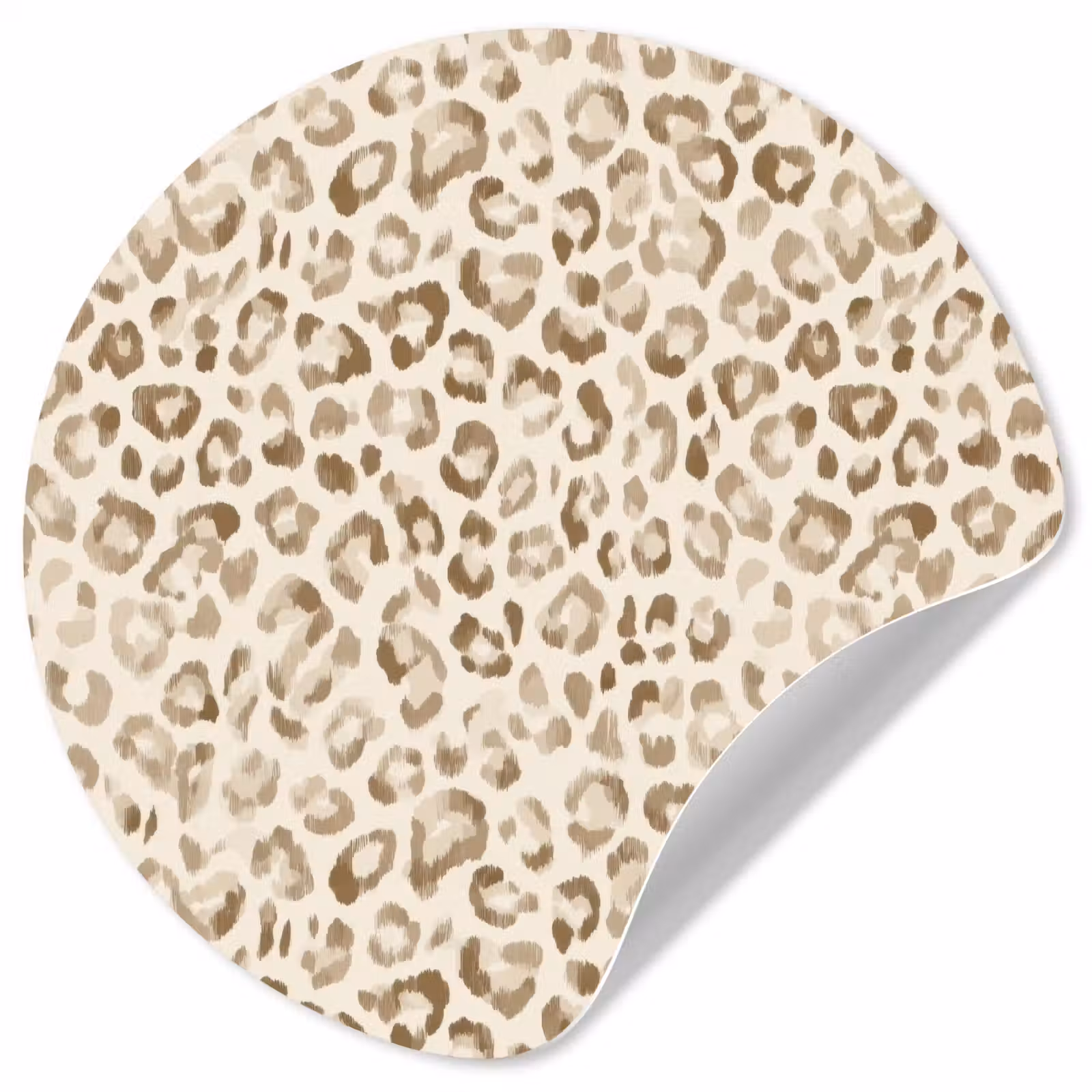 Behangcirkel - Luipaard - Klassiek - Beige — 1