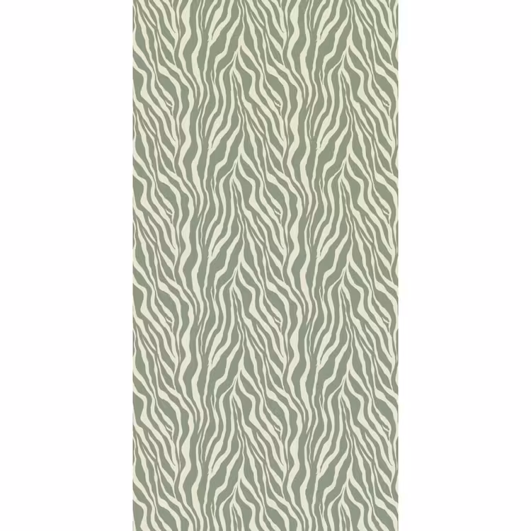 Behang - Zebra - Motief - Groen — 2