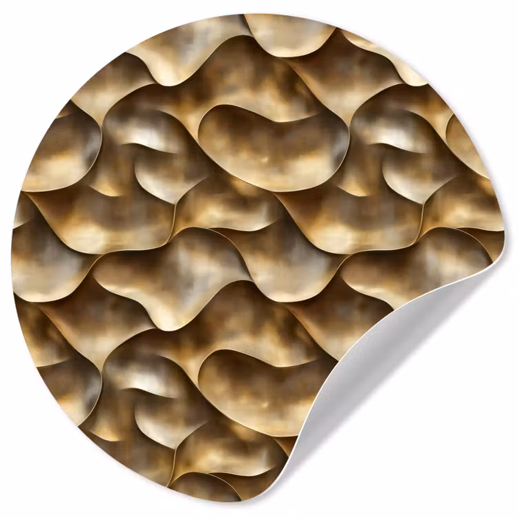 Behangcirkel - Abstract - Antiek - Goud — 1