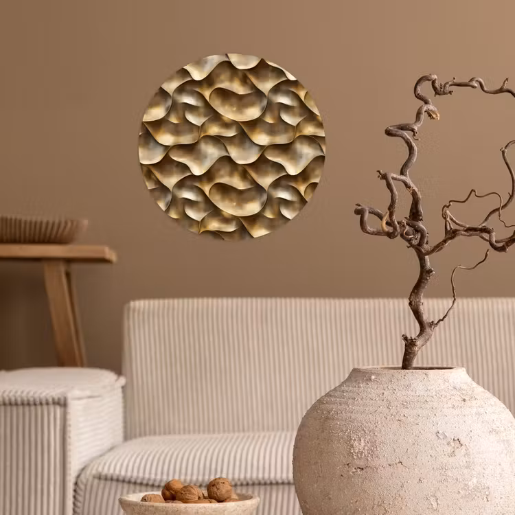 Behangcirkel - Abstract - Antiek - Goud — 2