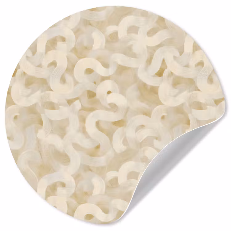 Behangcirkel - Abstract - Lijnen - Beige — 1