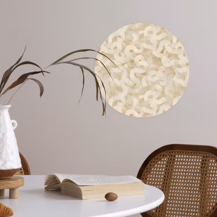 Behangcirkel - Abstract - Lijnen - Beige — 4
