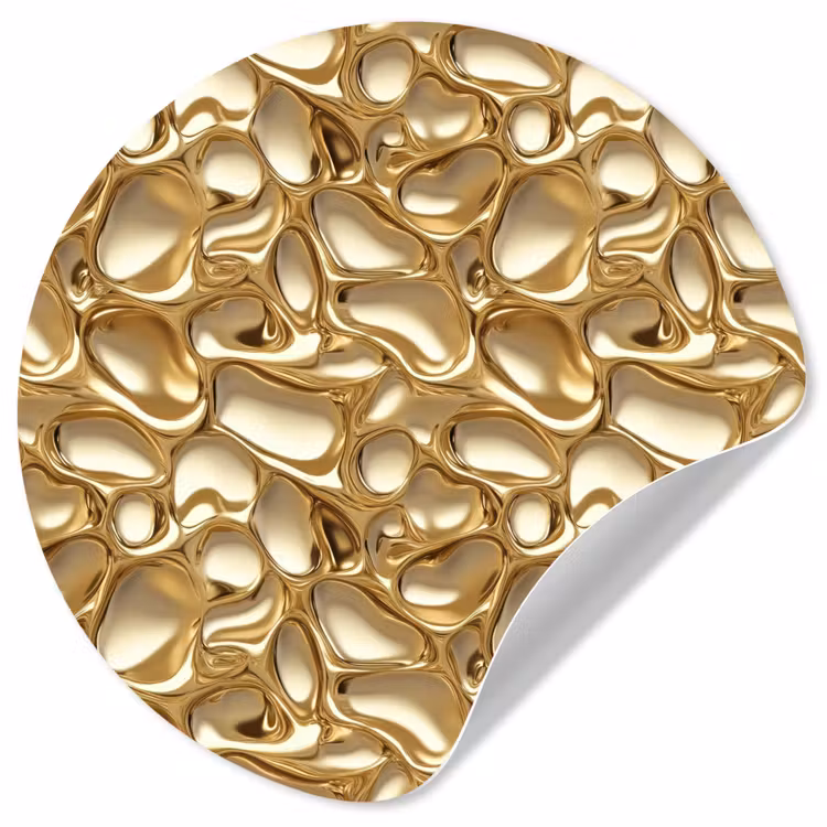 Behangcirkel - Abstract - Modern - Goud — 1