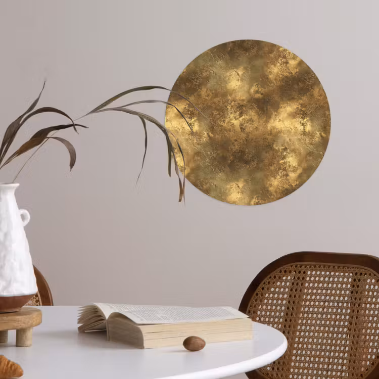Behangcirkel - Antiek - Metaallook - Goud — 4