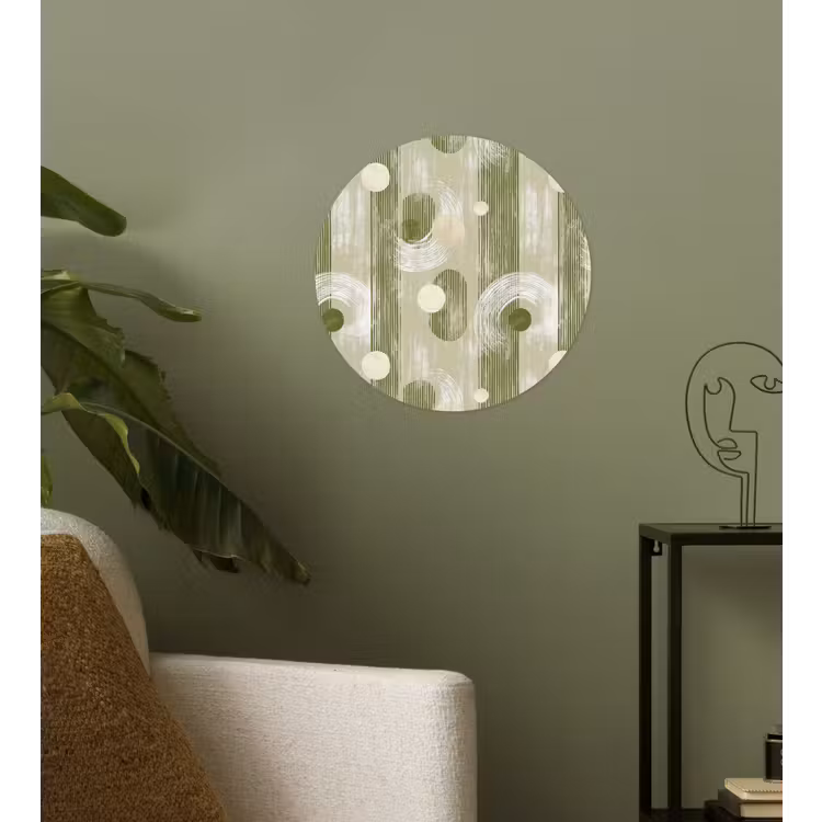 Behangcirkel - Artistiek - Modern - Groen — 3