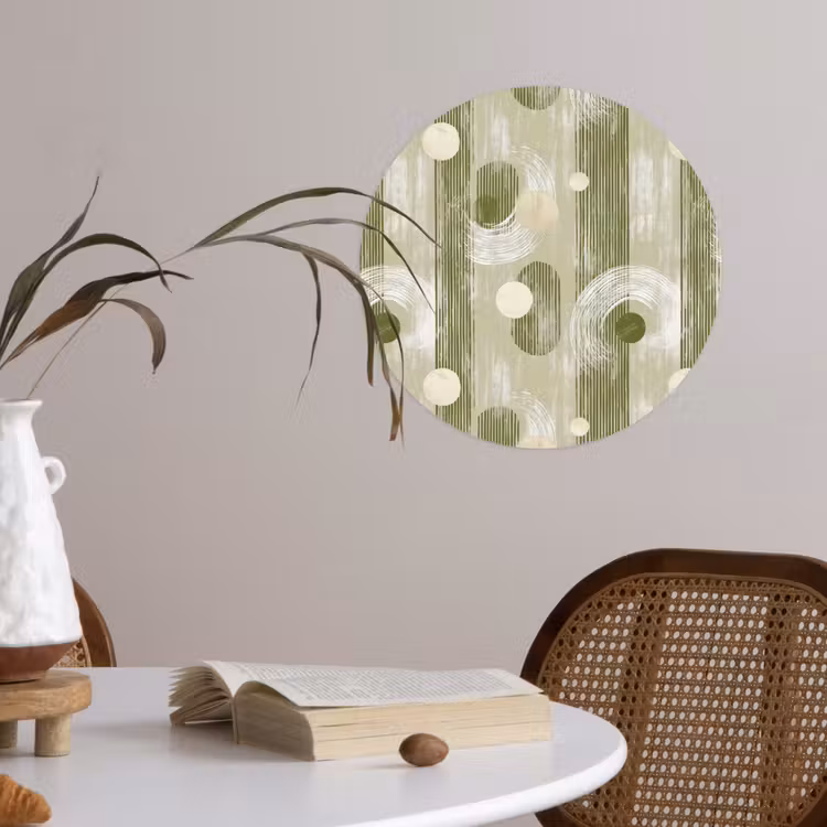 Behangcirkel - Artistiek - Modern - Groen — 4