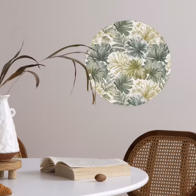 Behangcirkel - Bladeren - Botanisch - Groen — 4
