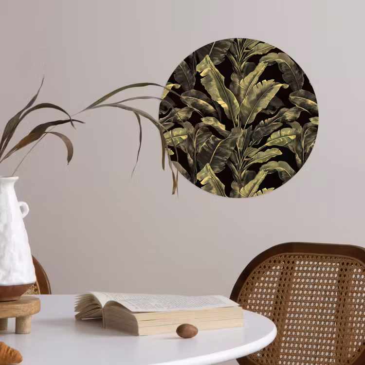 Behangcirkel - Botanisch - Bladeren - Groen — 4