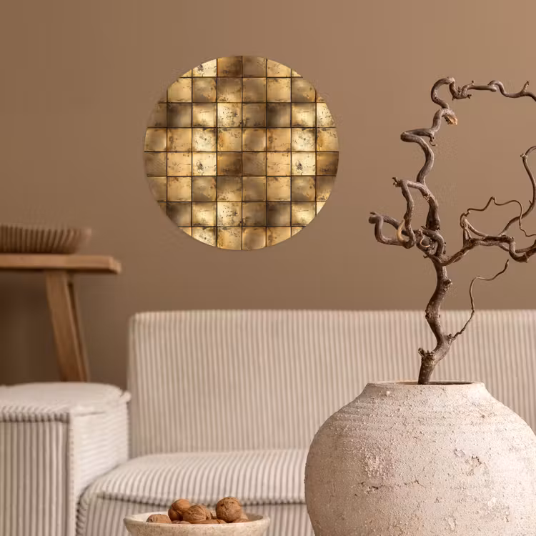 Behangcirkel - Geometrisch - Tegels - Goud — 2