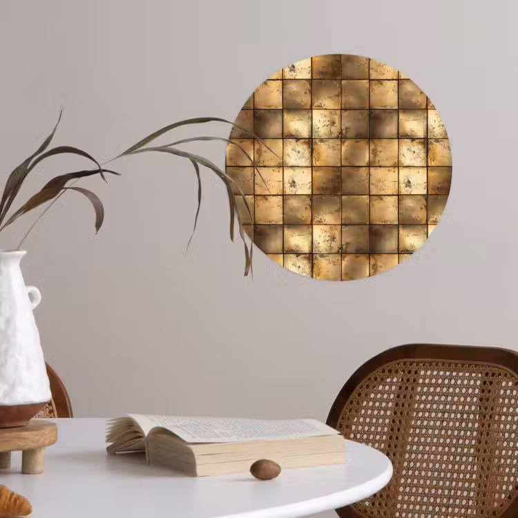 Behangcirkel - Geometrisch - Tegels - Goud — 4