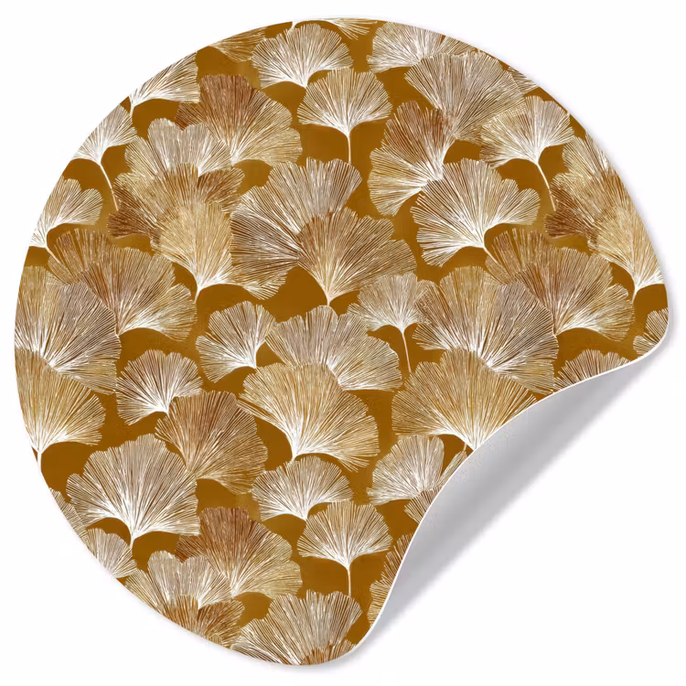 Behangcirkel - Ginkgo - Bladeren - Goud — 1