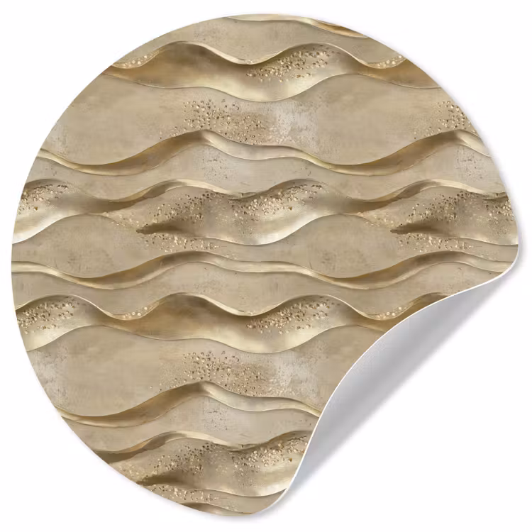 Behangcirkel - Golven - Patroon - Goud — 1