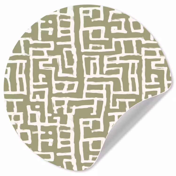 Behangcirkel - Grafisch - Patroon - Groen — 1