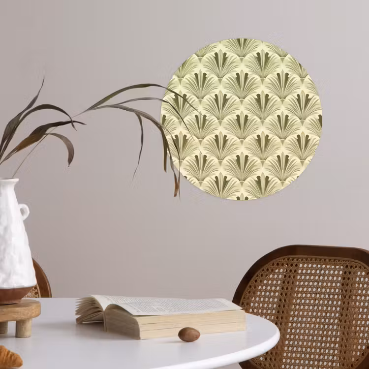 Behangcirkel - Klassiek - Waaier - Groen — 4