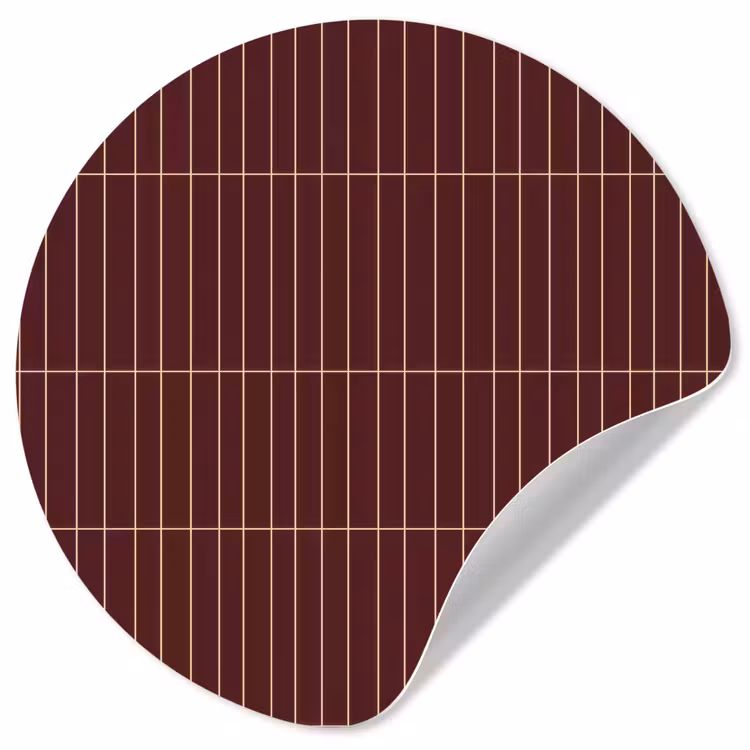 Behangcirkel - Lijnen - Patroon - Bordeaux — 1
