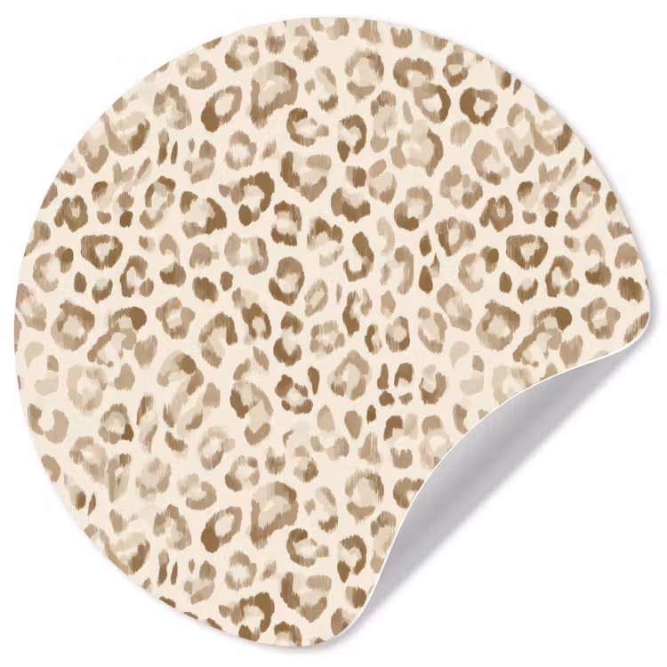 Behangcirkel - Luipaard - Klassiek - Beige — 1