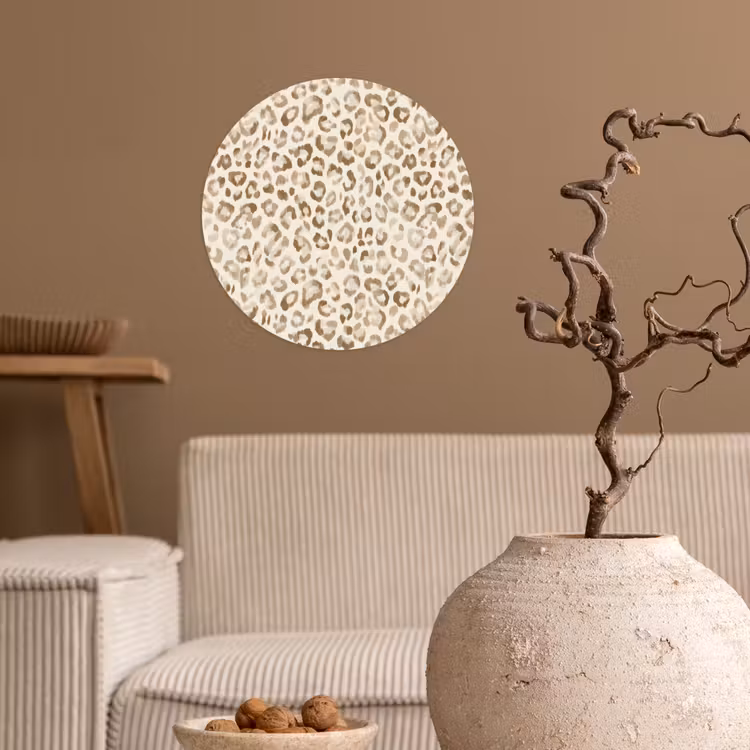 Behangcirkel - Luipaard - Klassiek - Beige — 2