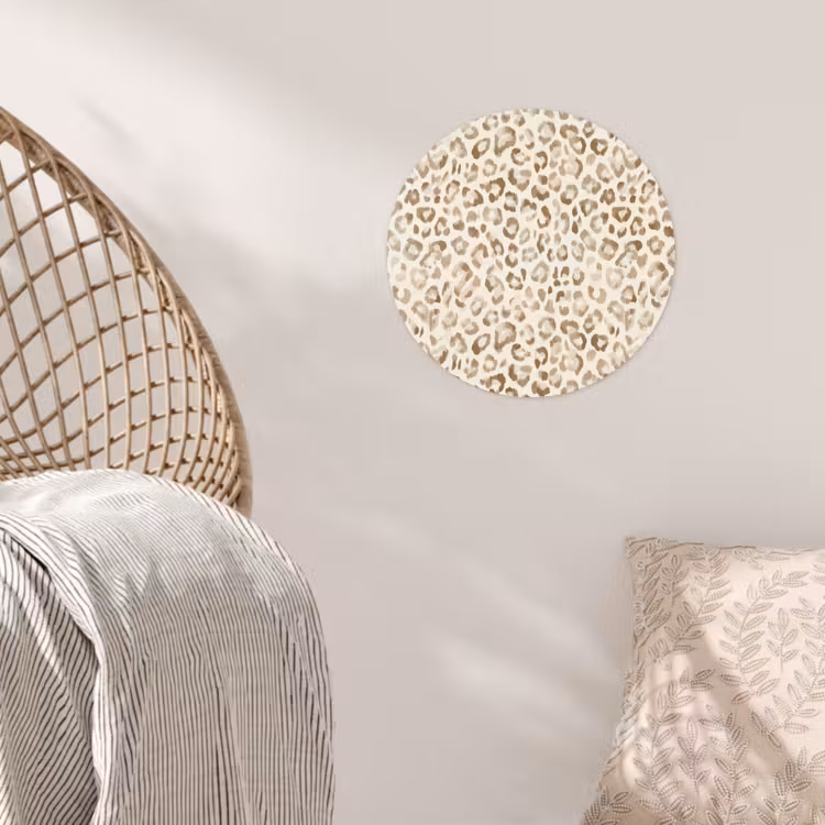 Behangcirkel - Luipaard - Klassiek - Beige — 5