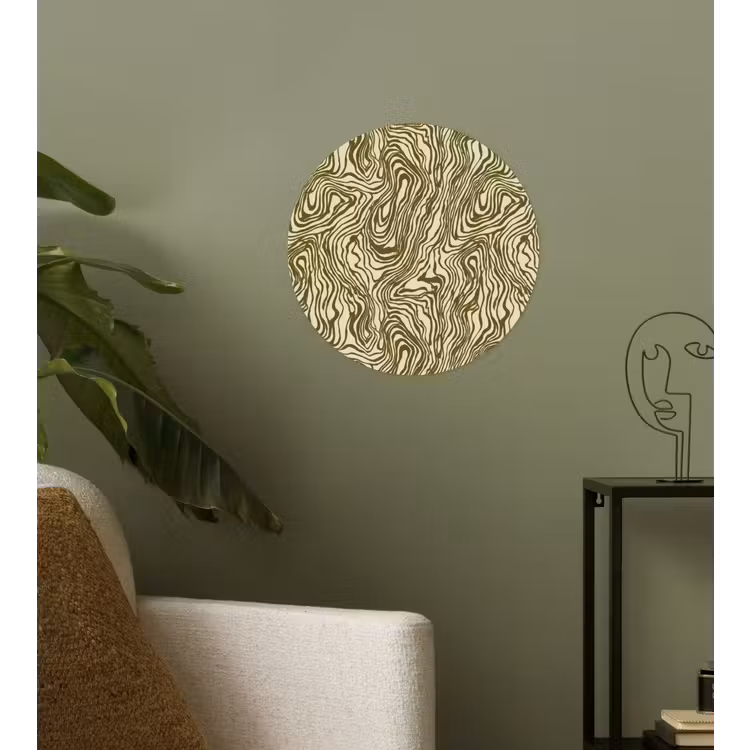 Behangcirkel - Abstract - Marmer - Groen — 3