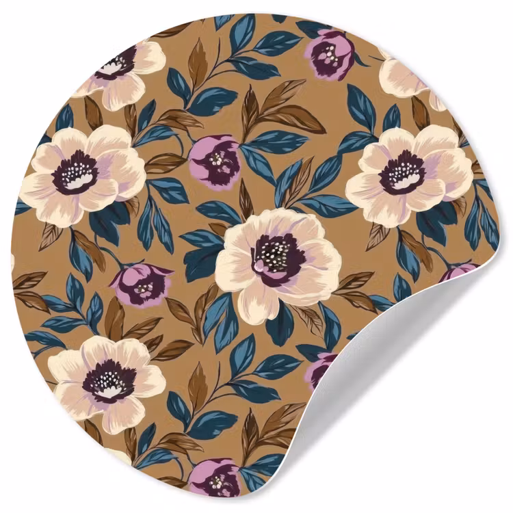 Behangcirkel - Floraal - Stilleven - Kleurrijk — 1