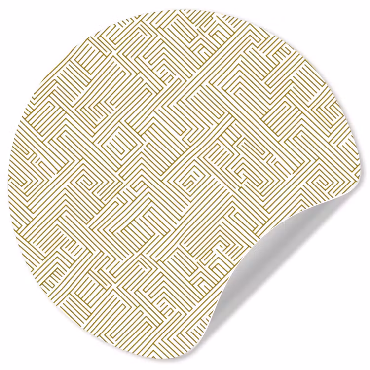 Behangcirkel - Geometrisch - Lijnen - Groen — 1