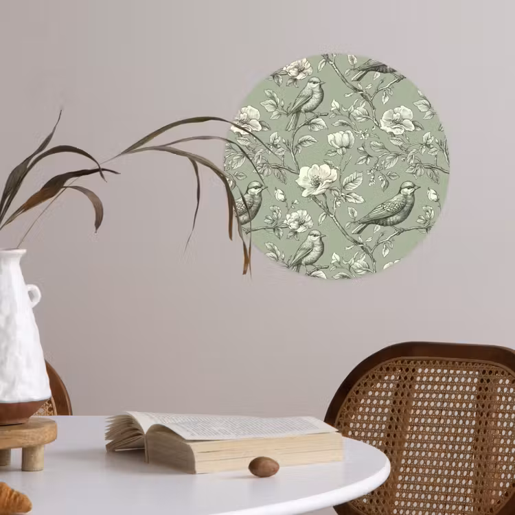 Behangcirkel - Klassiek - Botanisch - Groen — 4