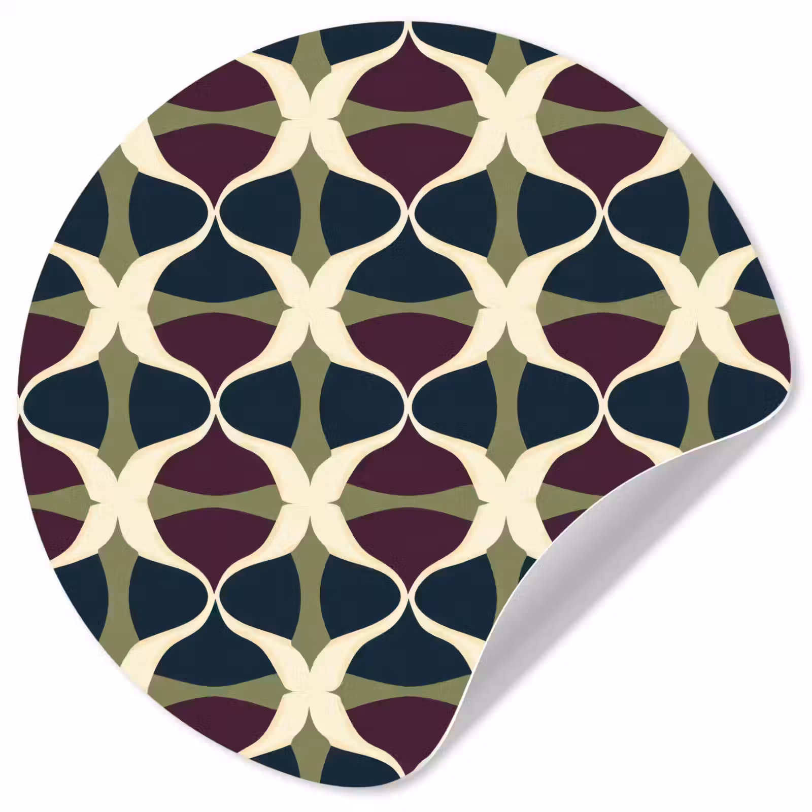 Behangcirkel - Abstract - Retro - Kleurrijk — 1
