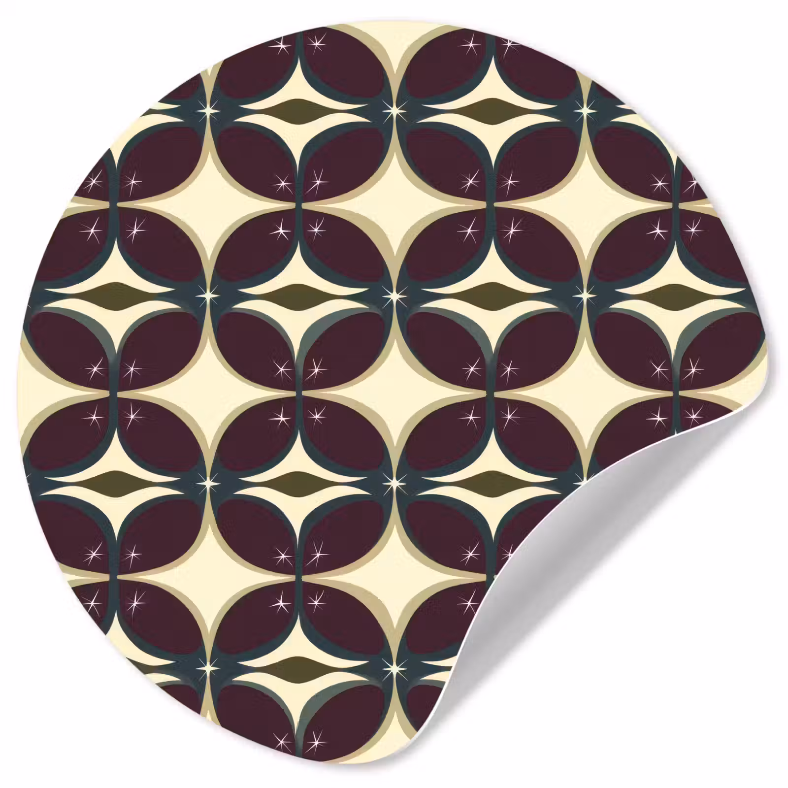 Behangcirkel - Cirkel - Retro - Kleurrijk — 1