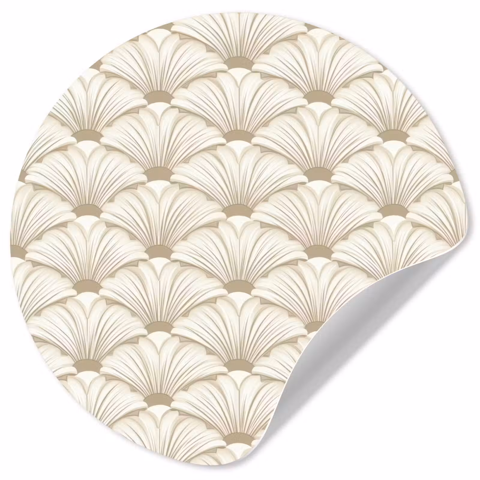 Behangcirkel - Klassiek - Art - Beige — 1