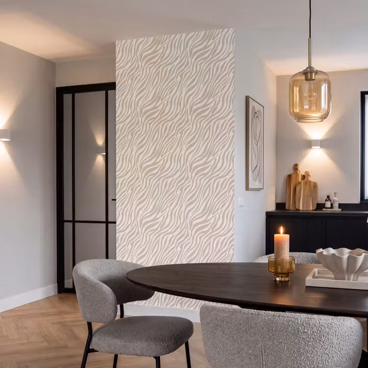 Behang - Zebra - Patroon - Beige — 5