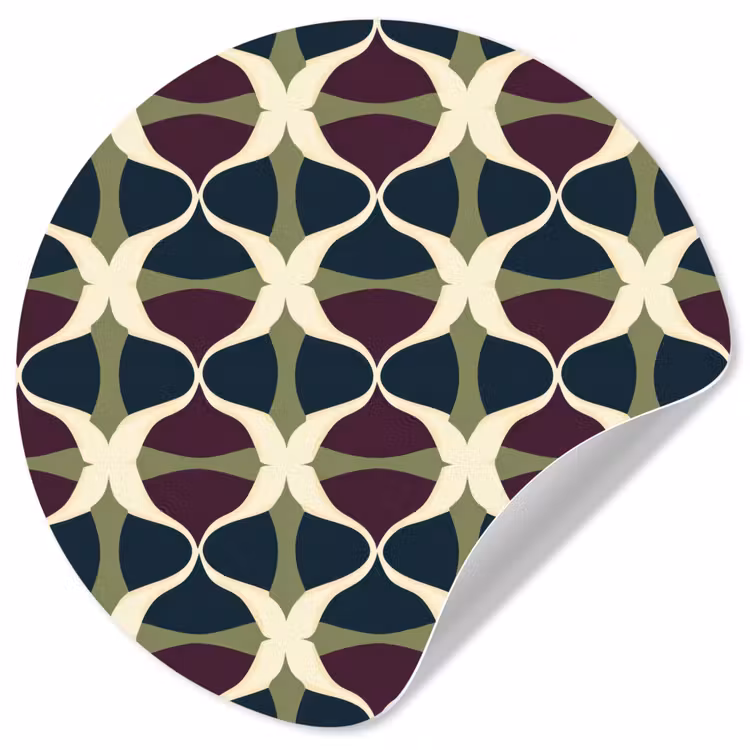 Behangcirkel - Abstract - Retro - Kleurrijk — 1