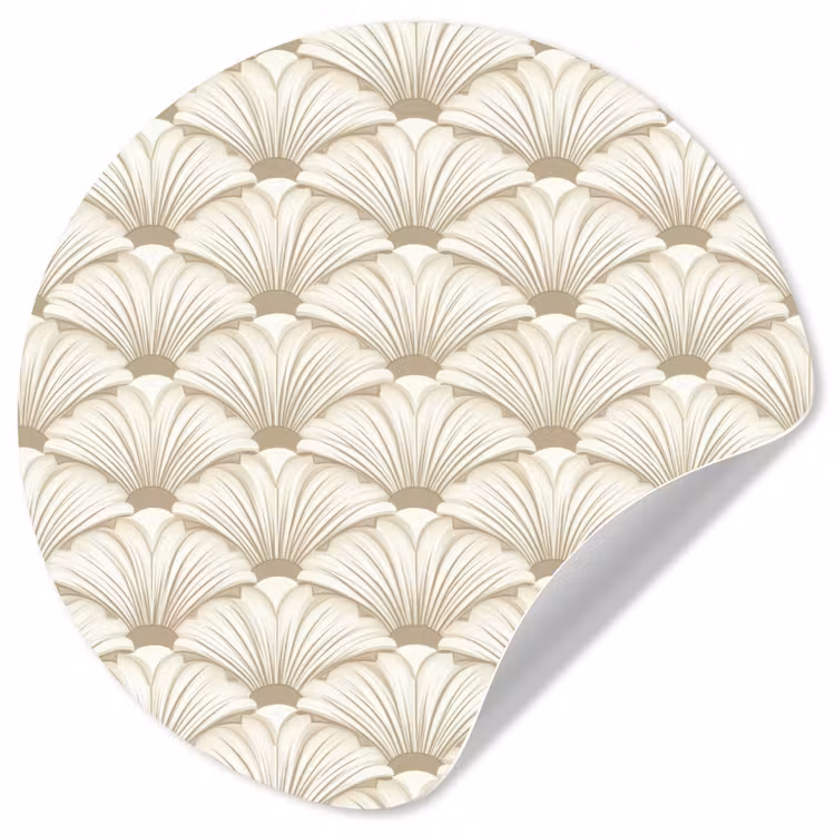 Behangcirkel - Klassiek - Art - Beige — 1