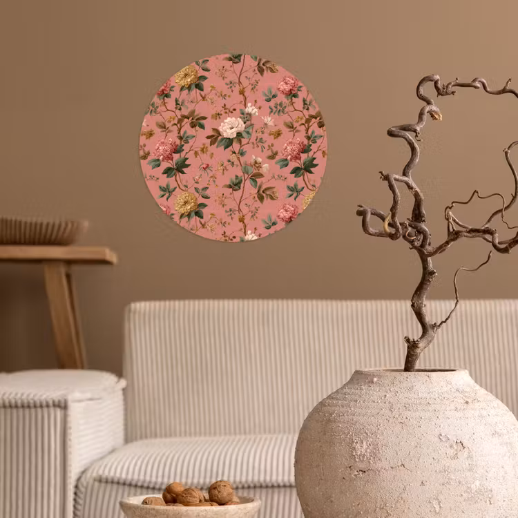 Behangcirkel - Klassiek - Botanisch - Roze — 2
